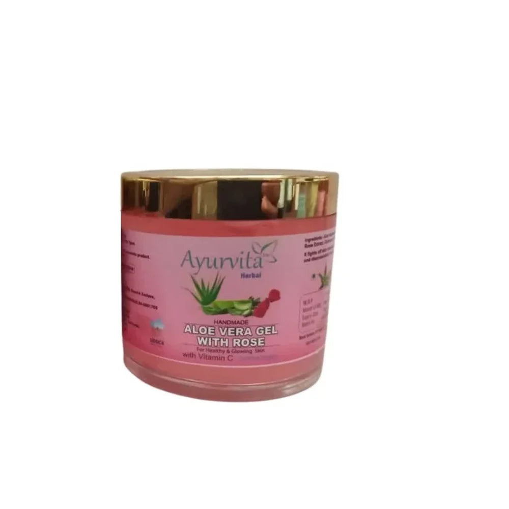 Ayurvita Herbal Handmade Aloe Vera Gel With Rose